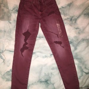 American Eagle distressed skinny jeans - size 4